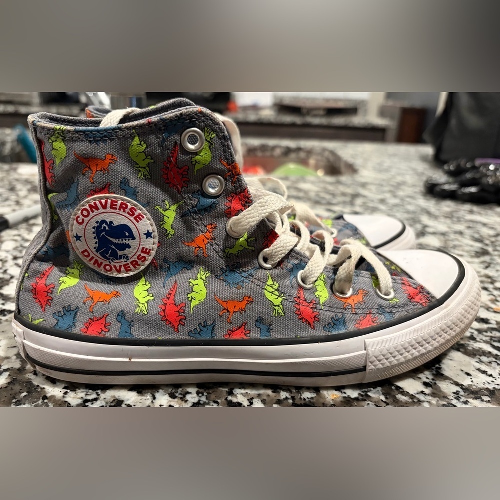 Converse Kids' Multicolor Dinosaur High-Tops